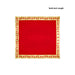 Pooja Aasan - 16 x 16 Inches | Velvet With Embossed Jari Design Pooja Mat/ Pooja Aasan Mat for Deity - Pooja Aasan & Bajot & Pooja Mat