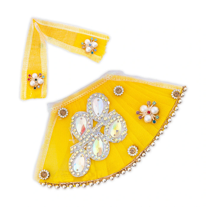 Lehanga Patka - 7 Size Set | Decorative Amman Pavadai/ Devi Dress/ Mata Rani Poshak For Deity