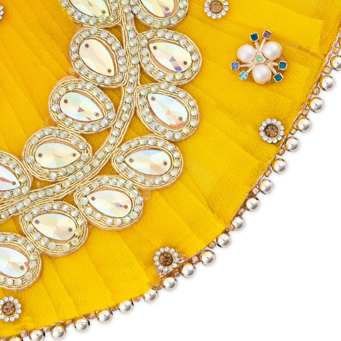Lehanga Patka - 7 Size Set | Decorative Amman Pavadai/ Devi Dress/ Mata Rani Poshak For Deity