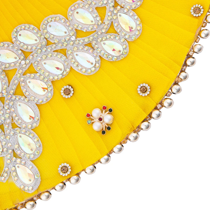 Lehanga Patka - 7 Size Set | Decorative Amman Pavadai/ Devi Dress/ Mata Rani Poshak For Deity