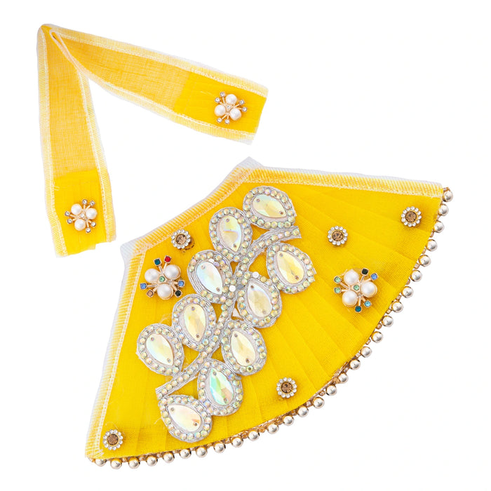 Lehanga Patka - 7 Size Set | Decorative Amman Pavadai/ Devi Dress/ Mata Rani Poshak For Deity