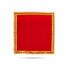 Pooja Aasan - 18 x 18 Inches | Velvet With Embossed Jari Design Pooja Mat/ Pooja Aasan Mat for Deity - Pooja Aasan & Bajot & Pooja Mat