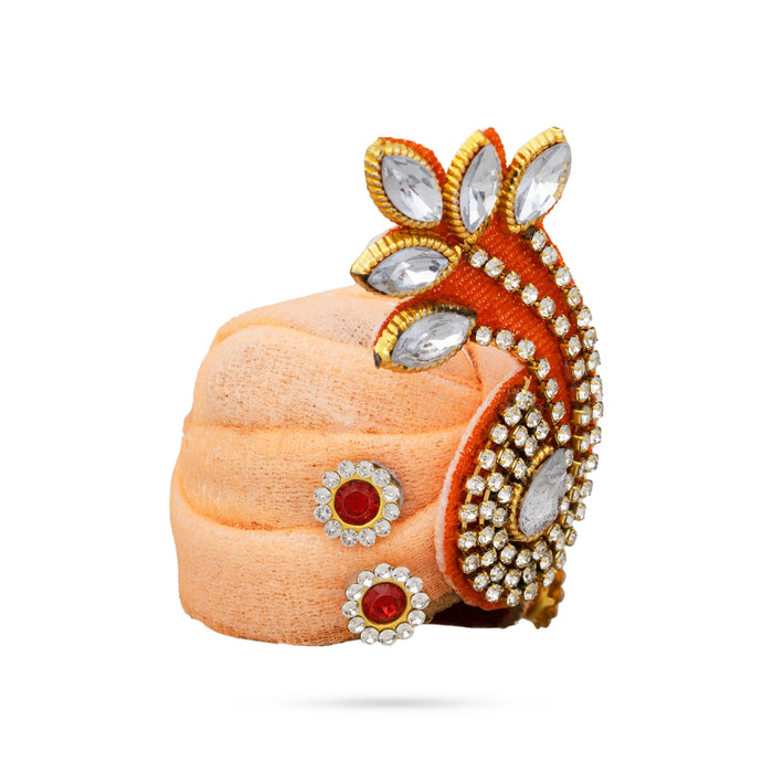 Crown - 2.5 x 1.5 Inches | Turban/ Kireedam/ Mukut/ Kiridam for Deity