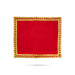Pooja Aasan - 15 x 18 Inches | Velvet With Embossed Jari Design Pooja Mat/ Pooja Aasan Mat for Deity - Pooja Aasan & Bajot & Pooja Mat