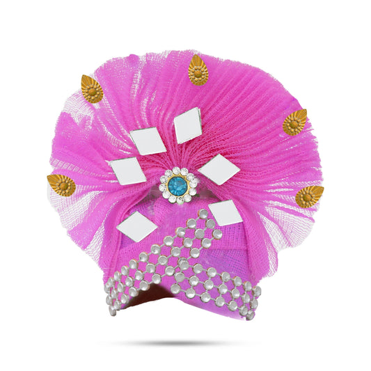 Crown - 2.5 x 2.5 Inches | Turban/ Kireedam/ Mukut/ Kiridam for Deity - Head & Face Accessories