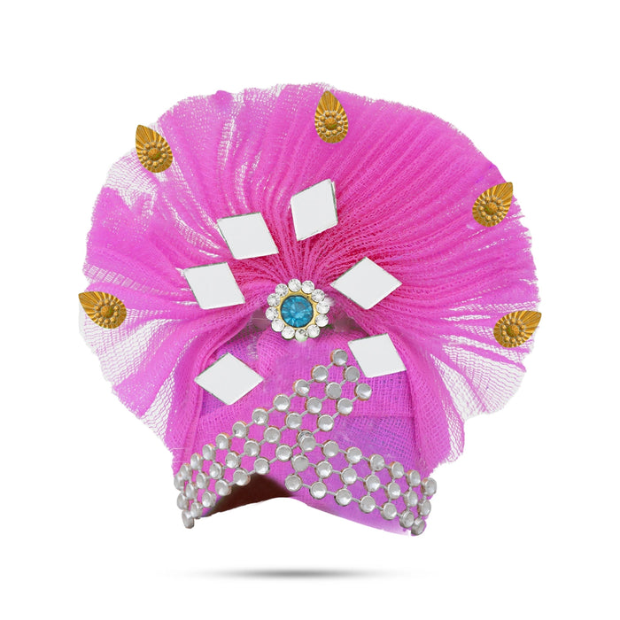 Crown - 2.5 x 2.5 Inches | Turban/ Kireedam/ Mukut/ Kiridam for Deity