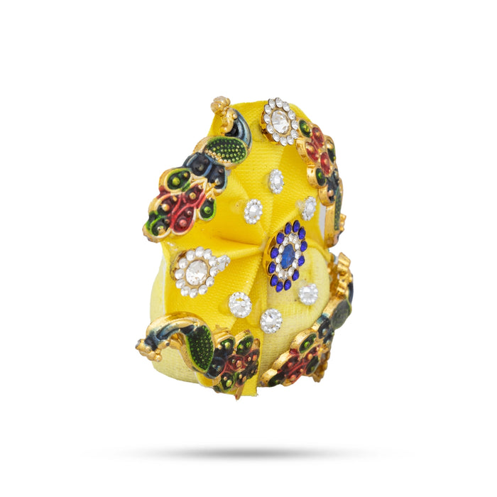 Crown - 2.5 x 2.5 Inches | Kireedam/ Kiridam/ Turban for Deity - Head & Face Accessories