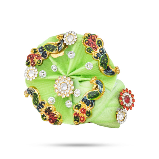 Crown - 2.5 x 2.5 Inches | Kireedam/ Kiridam/ Turban for Deity - Head & Face Accessories