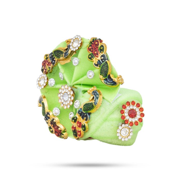 Crown - 2.5 x 2.5 Inches | Kireedam/ Kiridam/ Turban for Deity - Head & Face Accessories