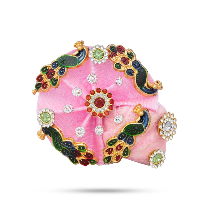 Crown - 2.5 x 2.5 Inches | Kireedam/ Kiridam/ Turban for Deity - Head & Face Accessories