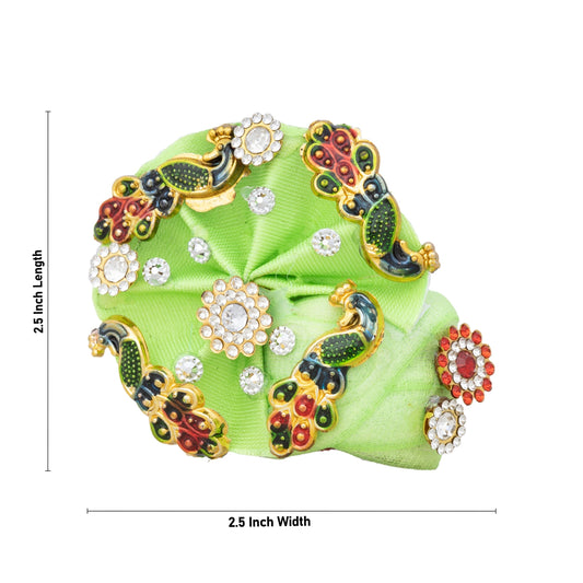 Crown - 2.5 x 2.5 Inches | Kireedam/ Kiridam/ Turban for Deity - Head & Face Accessories