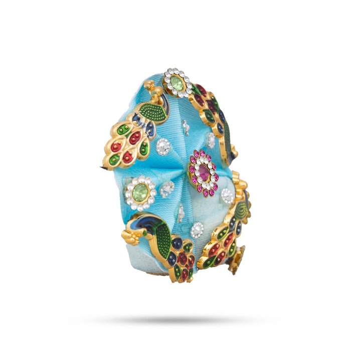 Crown - 2.5 x 2.5 Inches | Kireedam/ Kiridam/ Turban for Deity - Head & Face Accessories