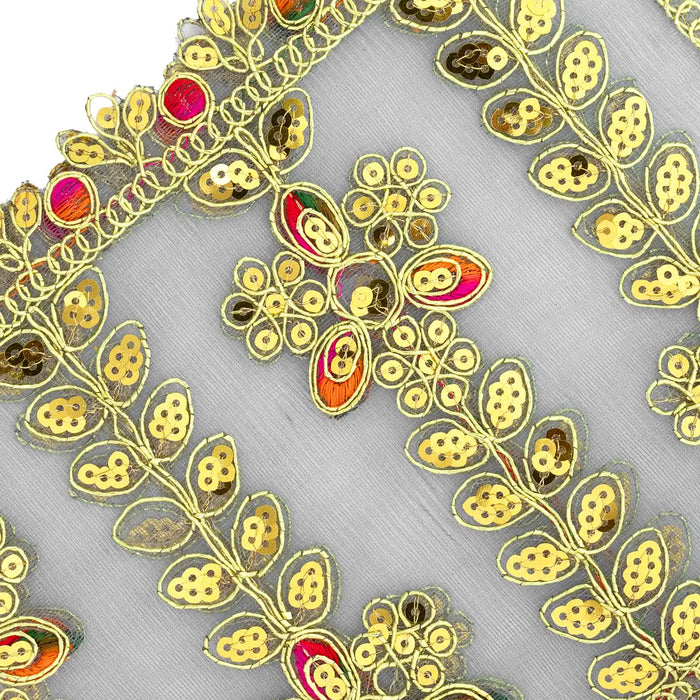 Mata Chunari - 8 x 16 Inches | Embroidery Design Mata Rani Chunri/ Net Design Mata Chunari for Deity