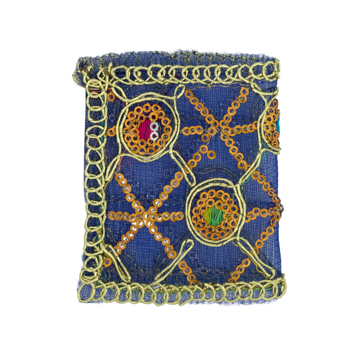 Decorative Chunari - 3 x 5 Inches | Net Mata Chunri/ Embroidery Mata Shawl for Deity Alankaram