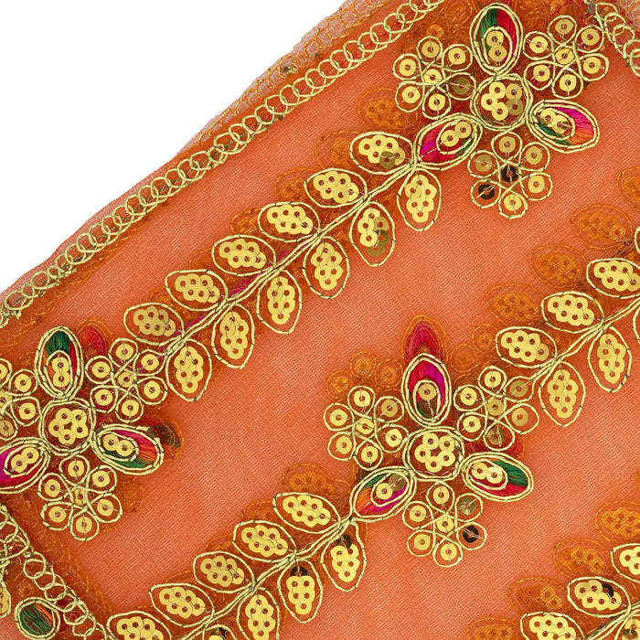 Chunri - 10 x 20 Inches | Net Chunari / Mata Chunari / Embroidery Mata Chunri for Deity/ Assorted