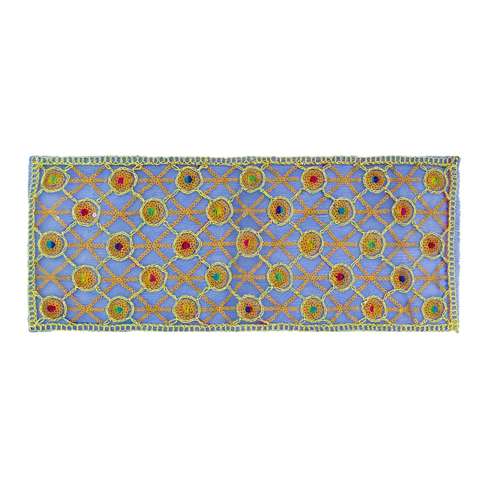 Chunri - 6 x 15 Inches | Net Chunari / Mata Chunari / Embroidery Mata Chunri for Deity