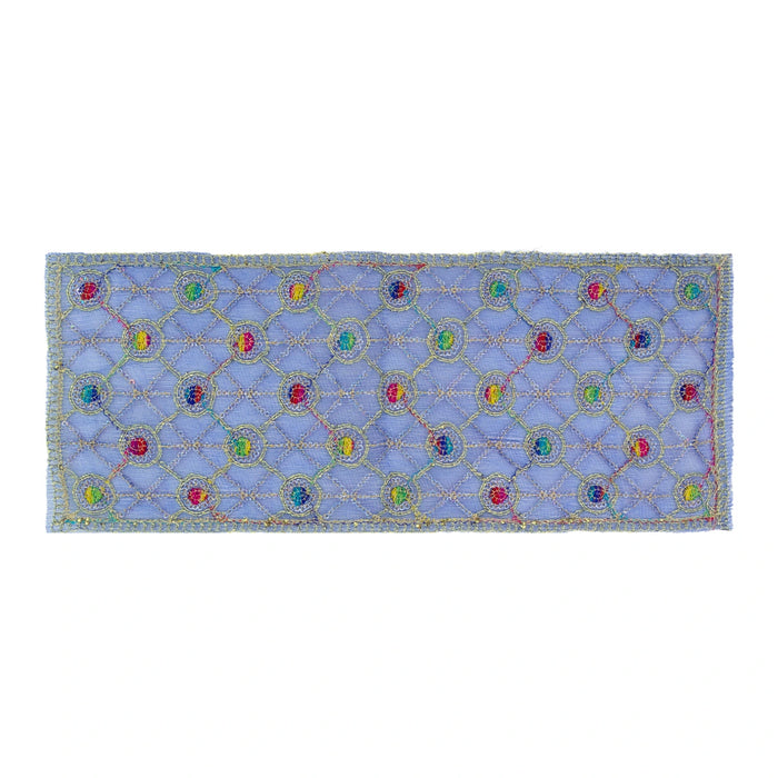 Chunri - 6 x 15 Inches | Net Chunari / Mata Chunari / Embroidery Mata Chunri for Deity