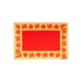 Pooja Aasan - 4 x 6 Inches | Velvet Pooja Mat/ Embossed With Jari Design Pooja Cloth for Home Mandir - Pooja Aasan & Bajot & Pooja Mat