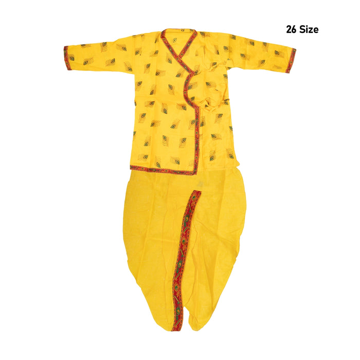Bal Krishna Dress Set - Size 26 | Bal Kanha Dress / Bal Krishna Costume for Kids - Ethnic Wear Sets