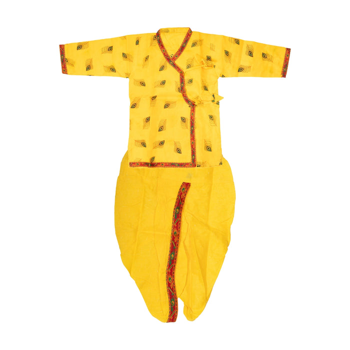 Bal Krishna Dress Set - Size 22 | Bal Krishna Costume/ Bal Kanha Dress for Kids - Ethnic Wear Sets