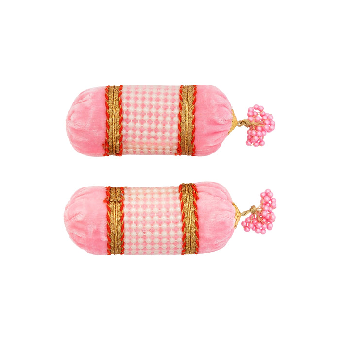Laddu Gopal Simhasan Takiya - 2 x 4.5 Inches | 2 Pcs/ Decorative Pillow/ Cushion For Lord Krishna