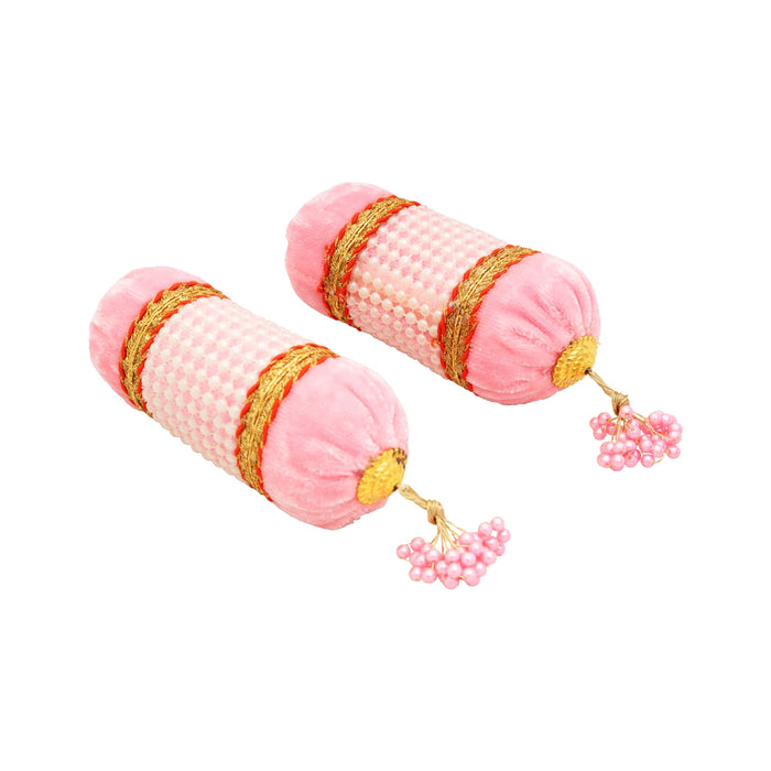 Laddu Gopal Simhasan Takiya - 2 x 4.5 Inches | 2 Pcs/ Decorative Pillow/ Cushion For Lord Krishna