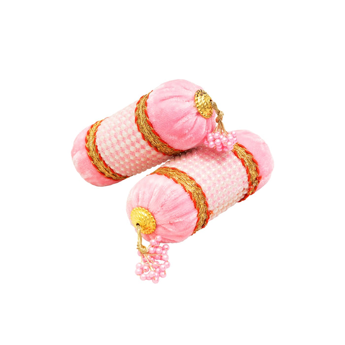 Laddu Gopal Simhasan Takiya - 2 x 4.5 Inches | 2 Pcs/ Decorative Pillow/ Cushion For Lord Krishna