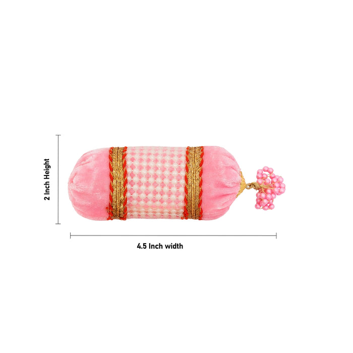 Laddu Gopal Simhasan Takiya - 2 x 4.5 Inches | 2 Pcs/ Decorative Pillow/ Cushion For Lord Krishna