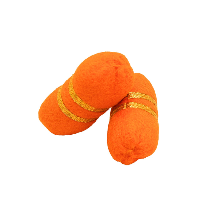 Laddu Gopal Simhasan Takiya - 0.5 x 2 Inches | 2 Pcs/ Decorative Pillow/ Cushion For Lord Krishna