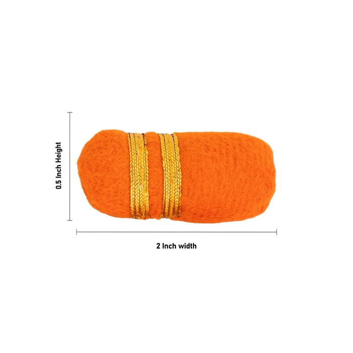 Laddu Gopal Simhasan Takiya - 0.5 x 2 Inches | 2 Pcs/ Decorative Pillow/ Cushion For Lord Krishna
