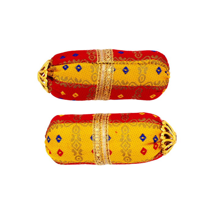 Deity Pillow - 1.5 x 4.5 Inches | 2 Pcs/ Kanha ji Pillow/ Cushion For Thakur ji Sinhasan
