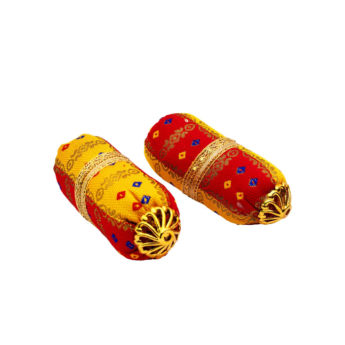 Deity Pillow - 1.5 x 4.5 Inches | 2 Pcs/ Kanha ji Pillow/ Cushion For Thakur ji Sinhasan