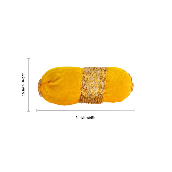 Deity Pillow - 1.5 x 4 Inches | 2 Pcs/ Kanha ji Pillow/ Cushion For Thakur ji Sinhasan