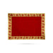 Pooja Aasan - 9 x 13 Inches | Velvet With Embossed Jari Design Pooja Mat/ Pooja Aasan Mat for Deity - Pooja Aasan & Bajot & Pooja Mat