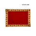 Pooja Aasan - 9 x 13 Inches | Velvet With Embossed Jari Design Pooja Mat/ Pooja Aasan Mat for Deity - Pooja Aasan & Bajot & Pooja Mat