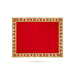 Pooja Aasan - 10 x 14 Inches | Velvet With Embossed Jari Design Pooja Mat/ Pooja Aasan Mat for Deity - Pooja Aasan & Bajot & Pooja Mat