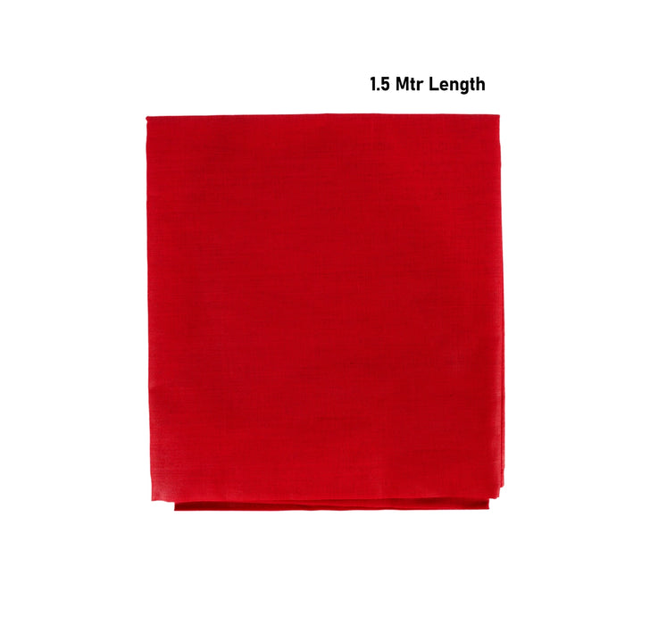 Blouse Bit - 1.5 Mtr | Red Colour Blouse Piece/ Unstitched Blouse Piece for Women - Sarees & Blouse