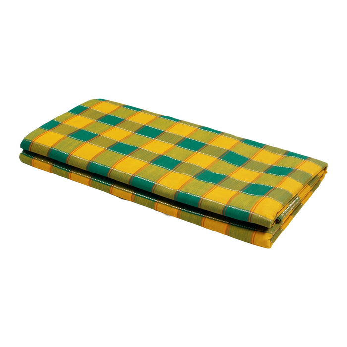 Chettinad Cotton Saree - 10.5 Yards | Handloom Saree/ Jari Border Design Traditional Saree for Women
