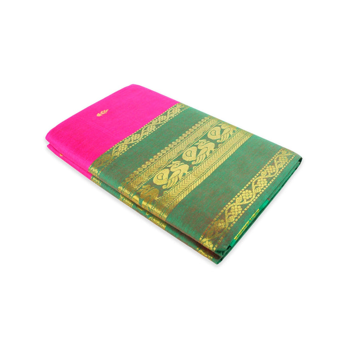 Saree - 6 Yards | Kalyani Zari Butta Cotton Saree / Jari Border Design Traditional Saree / Handloom Saree for Women