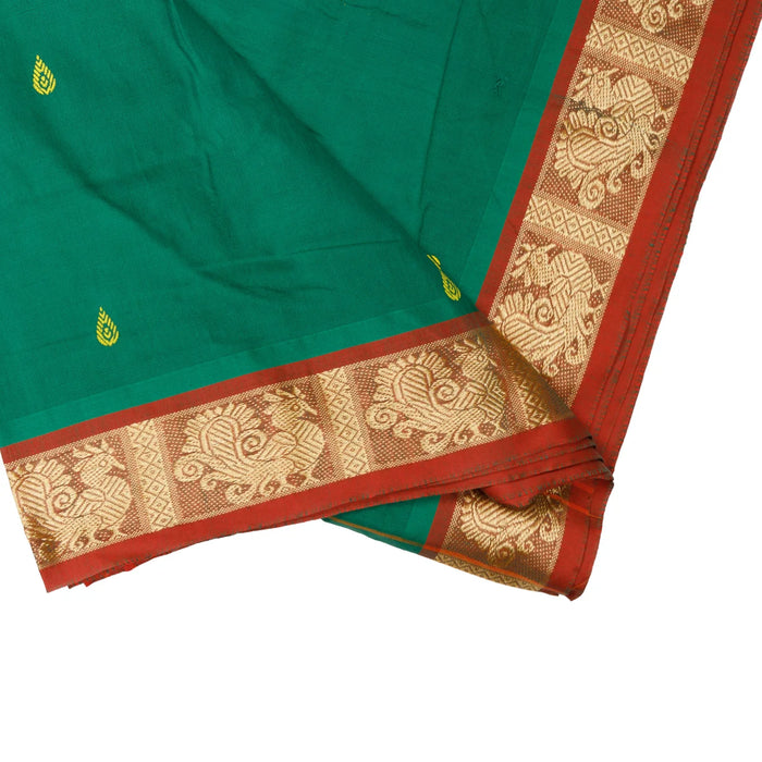 Saree - 10.5 Yards | Poly Cotton Butta/ Traditional Pudavai/ Ethnic Saree/ South Indian Saree For Festive Wear