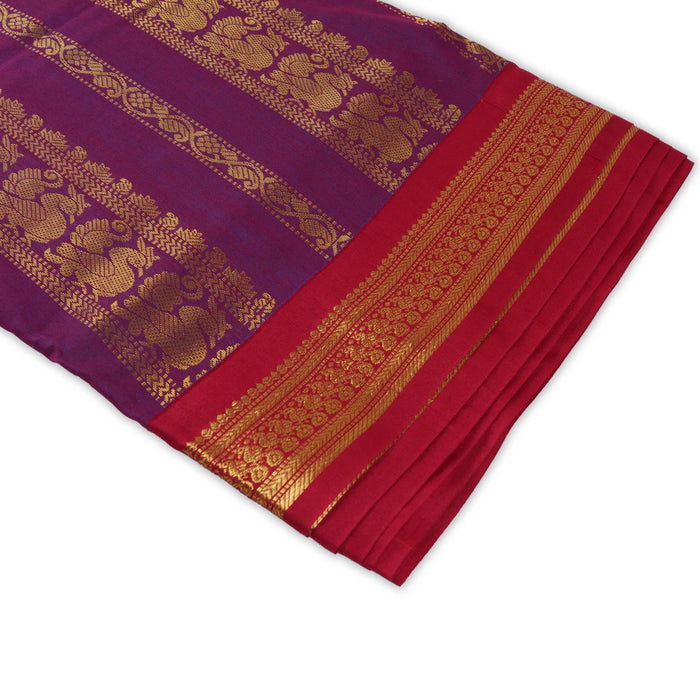 Saree - 9 x 5 Yards | Kalyani Thread Butta Cotton Saree/ Handloom Saree/ Jari Border Design Traditional Saree for Women