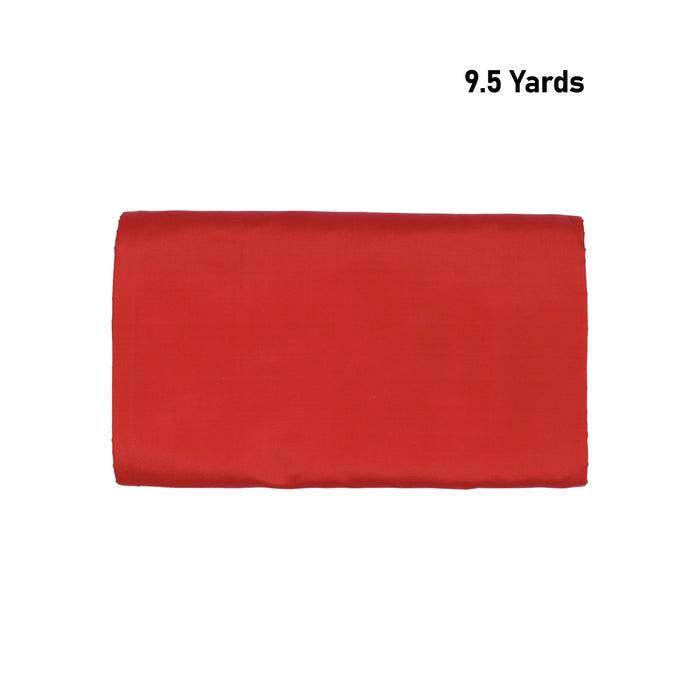 Saree - 9.5 Yards | Seer Plain Soft Silk Saree / Jari Border Design Traditional Saree for Women