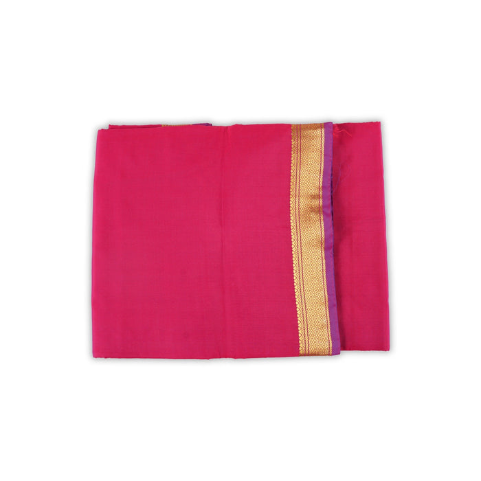 Saree - 9.5 Yards | Jari Border Design Plain Traditional Saree / Semi Soft Silk Saree for Women