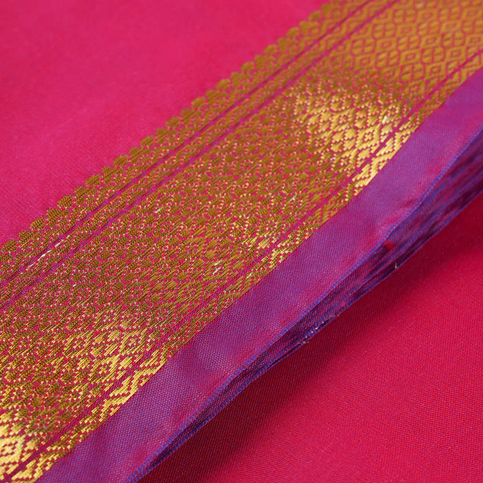 Saree - 9.5 Yards | Jari Border Design Plain Traditional Saree / Semi Soft Silk Saree for Women