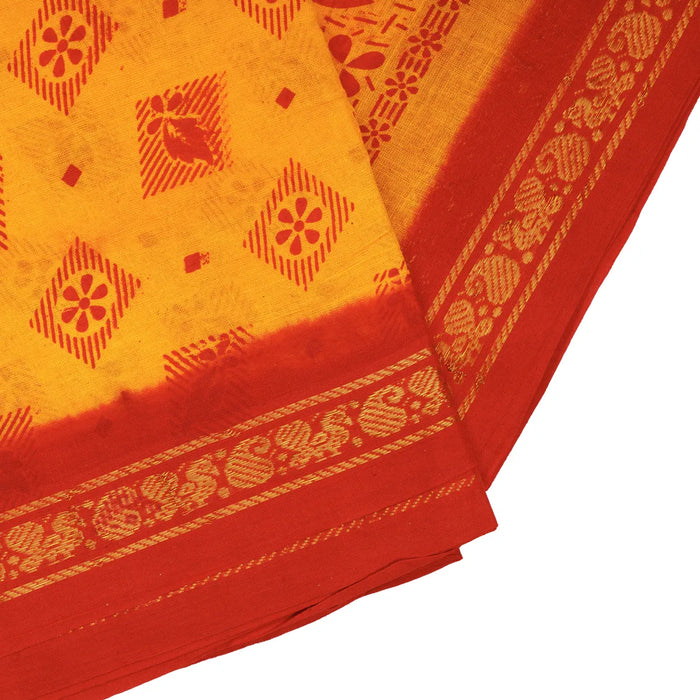 Saree - 10.5 Yards| Sungudi Cotton Saree / Traditional Saree / Handloom Saree for Women
