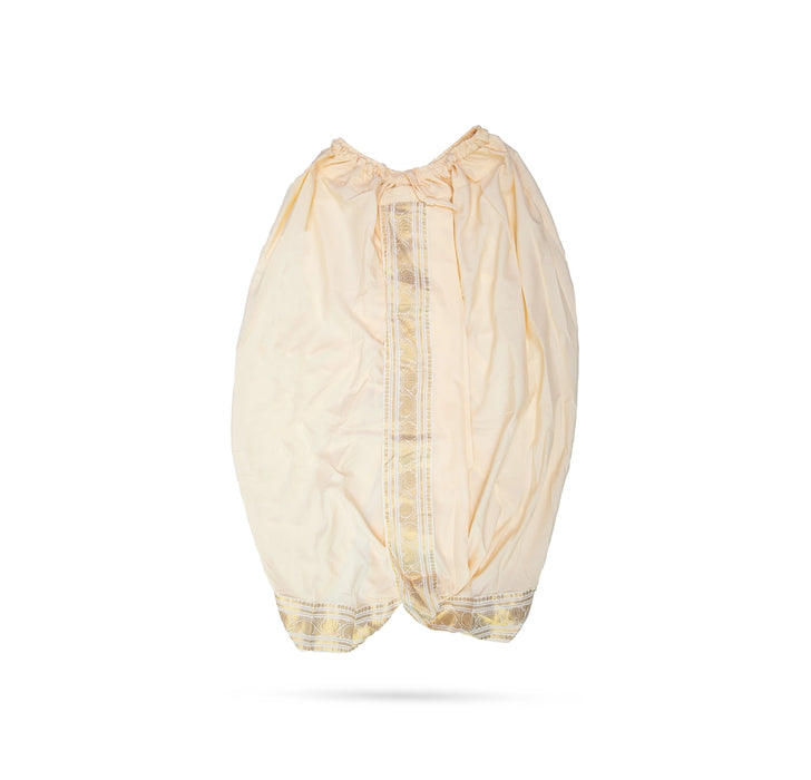 Readymade Panchakacham With Angavastram - Size 42 | Jari Design & Sandal Colour Dhoti And Towel for Men - Veshti & Dhoti