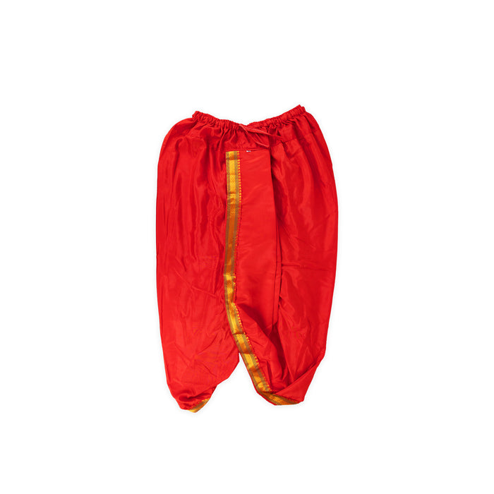 Readymade Panchakacham - Size 42 | Traditional Wear Silk Dhoti/ Jari Border Panchakacham For Men & Pooja Wear - Veshti & Dhoti