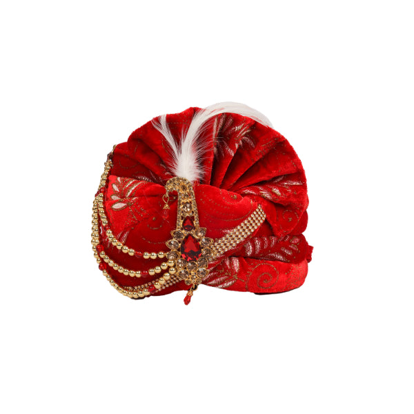 Turban - 6.5 x 10 Inches | Kireedam/ Fancy Mukut/ Pagdi/ Crown for Deity/ Assorted Colour and Design