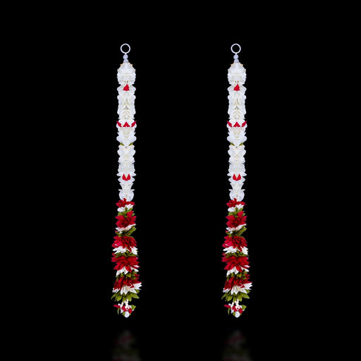 Side Toran Pair - 28 Inches | Artificial Flower Thoran/ Door Hanging Toran For Home Decor - Toran