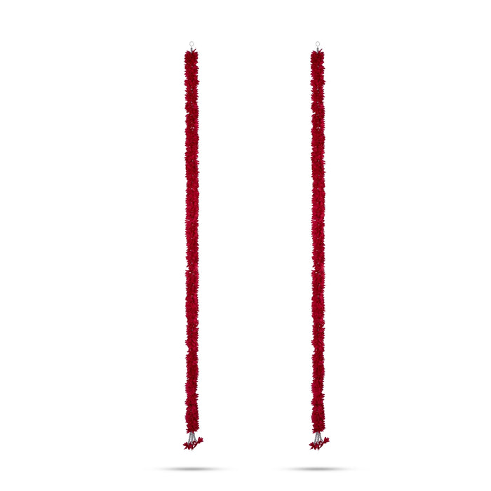 Side Toran Pair - 58 Inches | 2 Pcs / Side Thoran / Artificial Toran for Door Decor